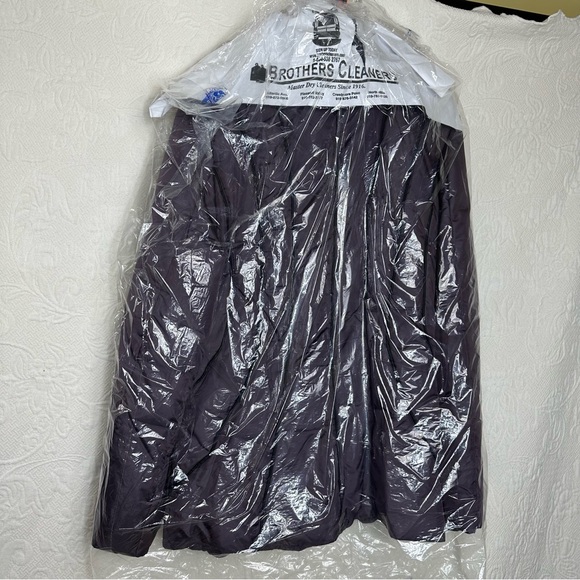 Via Spiga Plum Down Puffer Coat with Raccoon Fur Trim Hood - Picture 14 of 16